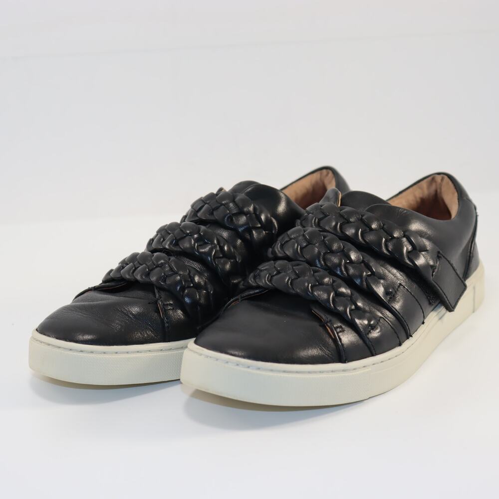 Ariat Womens Ivy Black Braided Leather Slip On Sneakers‎ Size 8.5 Casual Comfort
